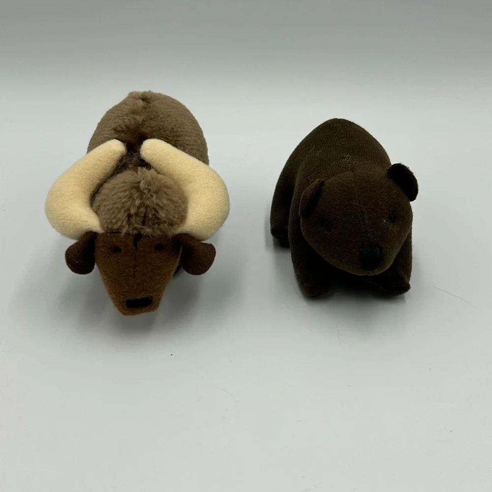 McDonalds 1997 Animal Pals x‎ 3 & 1995 Babe x1 Plush Happy Meal Toys - Lot of 4